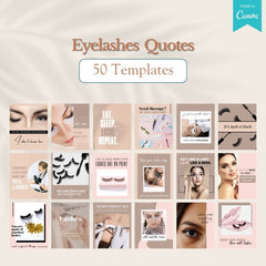 200 Eyelashes Posts - Social Media Templates