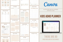 Kids ADHD Planner - 80 Pages