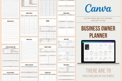 Business Owner Planner - 79 Pages
