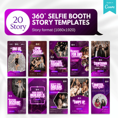 Selfie Booth Promotion Canva Templates