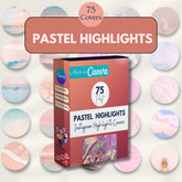 Pastel Instagram Highlight - 75 Template Covers