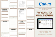 Find Your Passion Journal & Workbook - 22 Pages