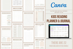 Kids Reading Planner & Journal - 22 Pages
