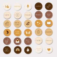 Beige Aesthetic Highlights - 108 Instagram Highlight Covers
