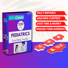 220 Pediatrics Canva Templates Bundle