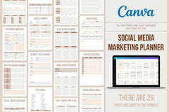 Social Media Marketing PLANNER & TRACKER β 26 Pages
