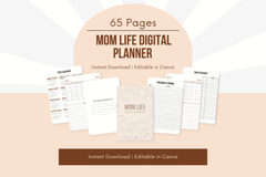 Mom Life Digital Planner - 65 Pages