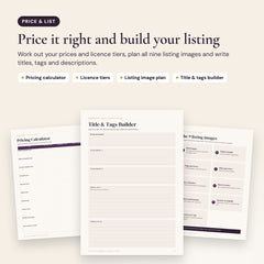 The Digital Product Launch System: Price it right and build your listing