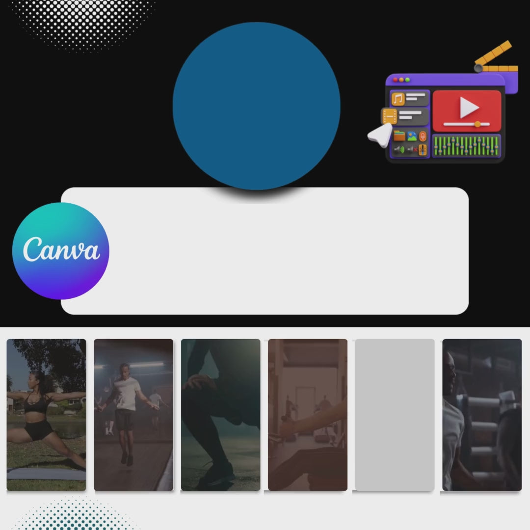 100 Fitness Canva Videos