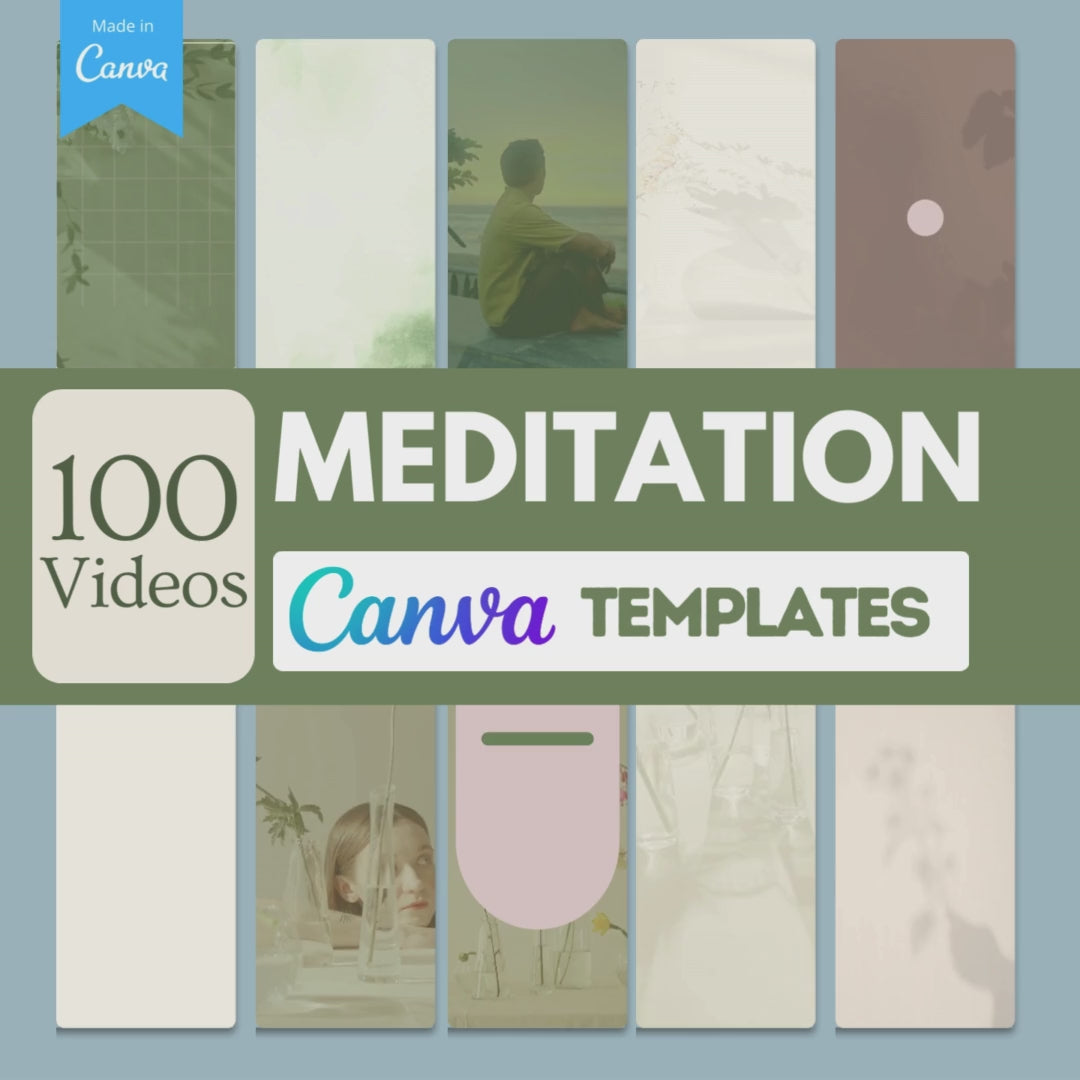 100 Meditation Video Templates Bundle