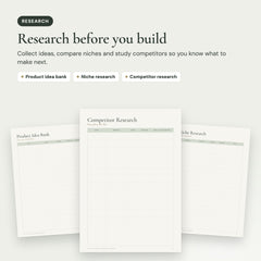 Digital Product Seller Planner: Research before you build
