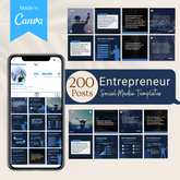 200 Entrepreneur Posts - Social Media Templates