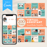 Virtual Assistant Bundle- Social Media Templates