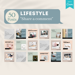 400 Lifestyle Posts - Social Media Templates