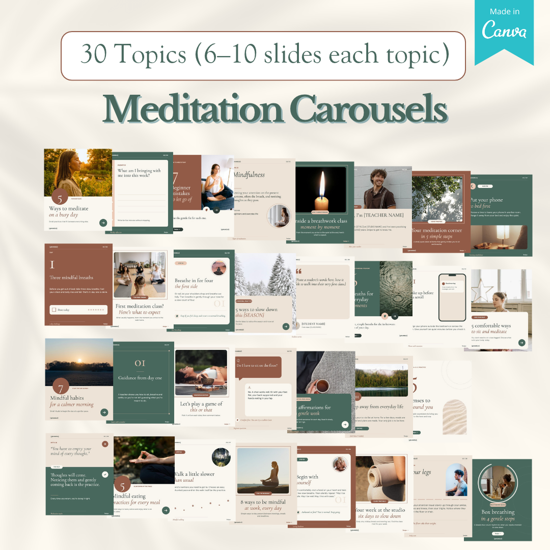 All 30 topics, 6 to 10 slides each