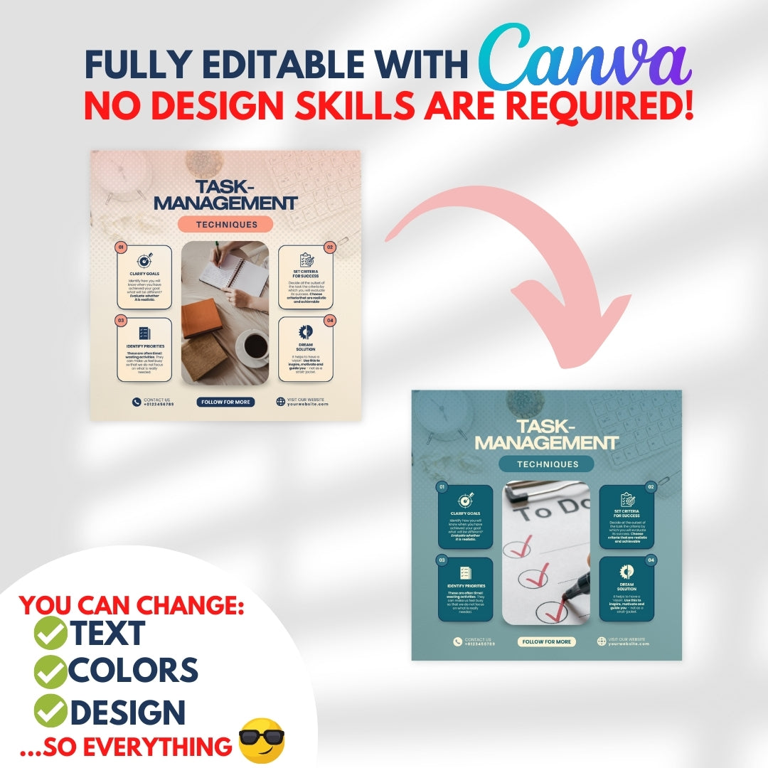 Personal Development Bundle -Social Media Templates – Viralcontent.design