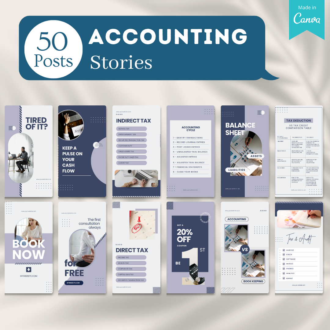 500 Accountant Template - Social Media Templates