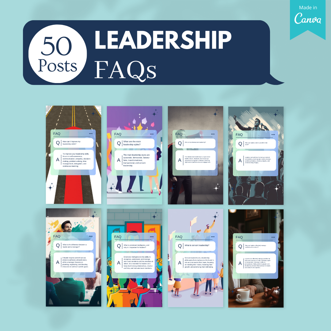 850+ Leadership Bundle - Social Media Templates