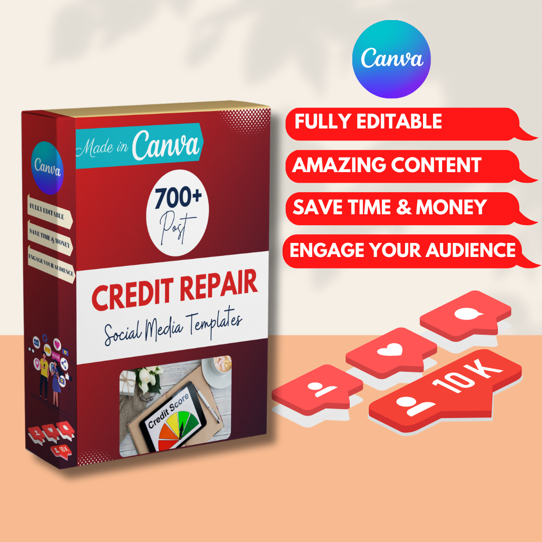 700+ Credit Repair Posts - Social Media Templates ...