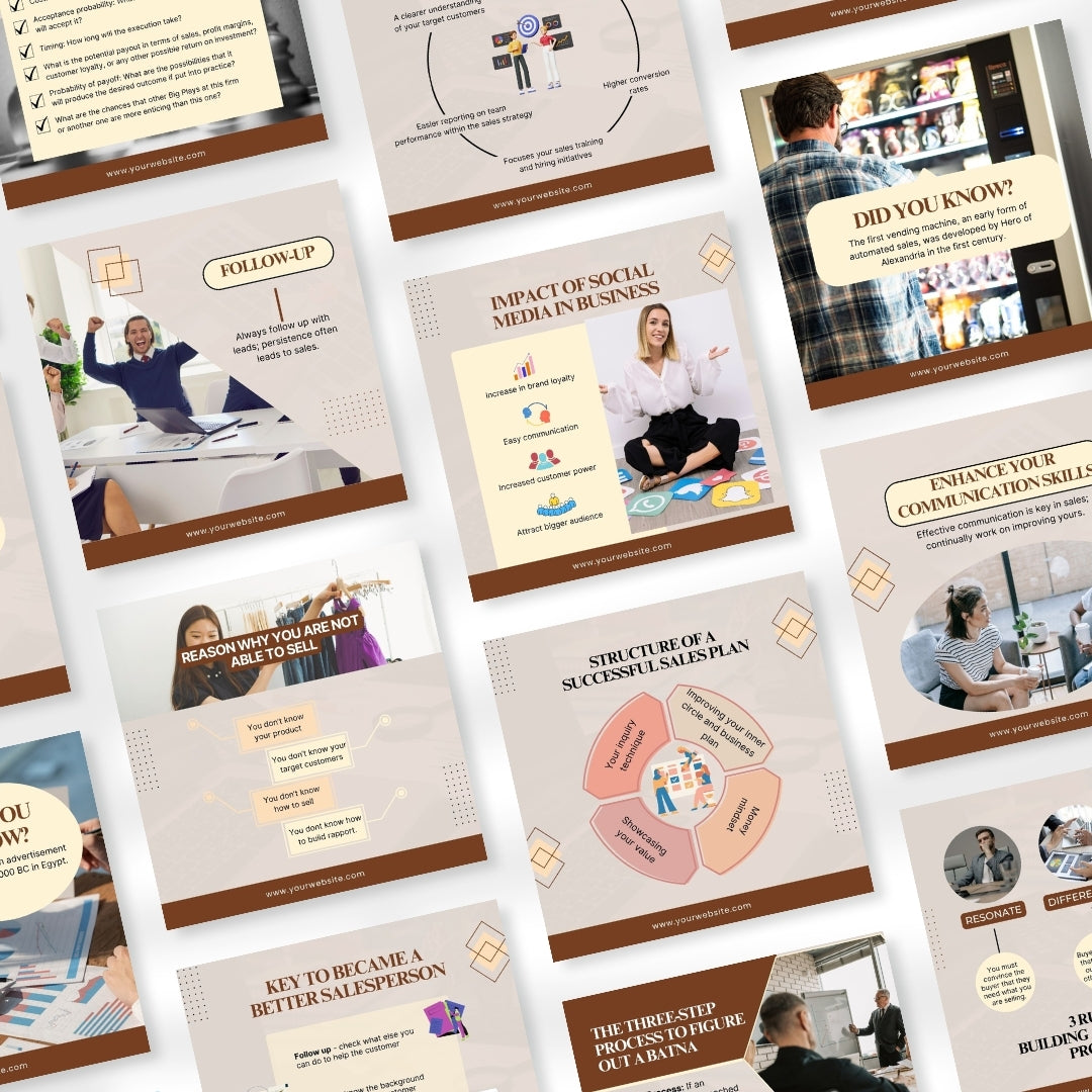 200 Sales Expert Canva Templates