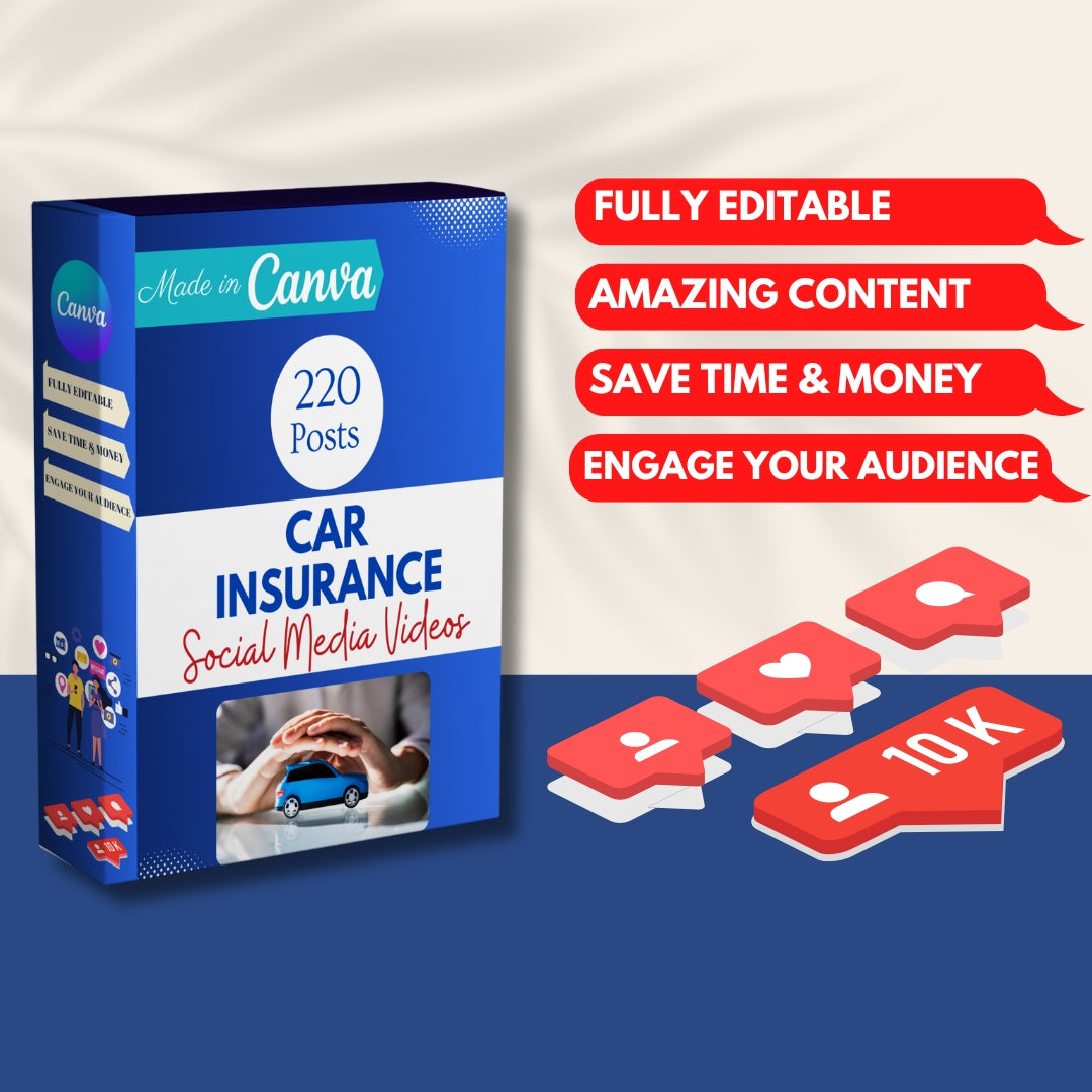 220 Car Insurance Canva Templates