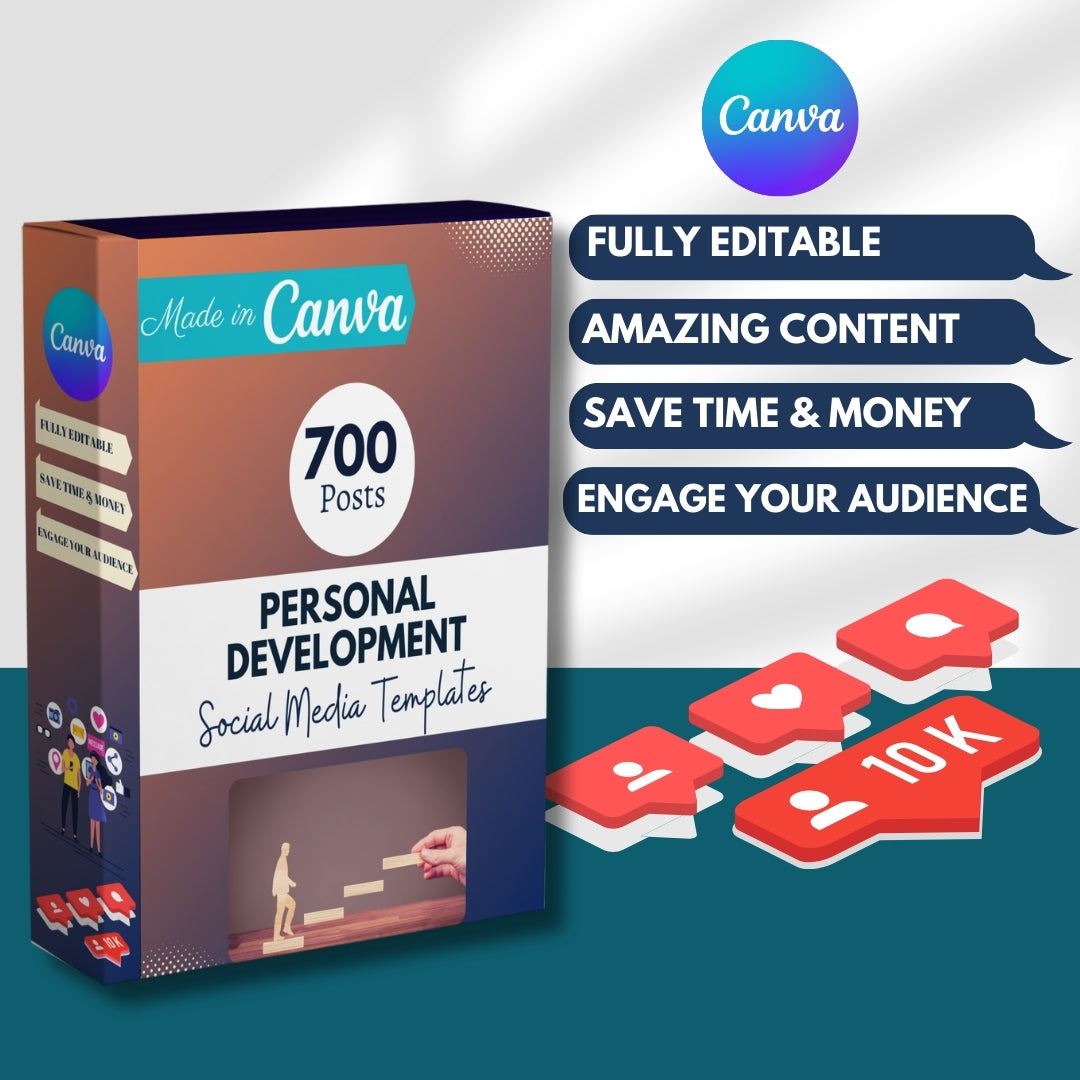 Personal Development Bundle -Social Media Templates – Viralcontent.design
