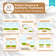 270 Plastic Surgery & Aesthetic Treatments Posts - Canva Templates