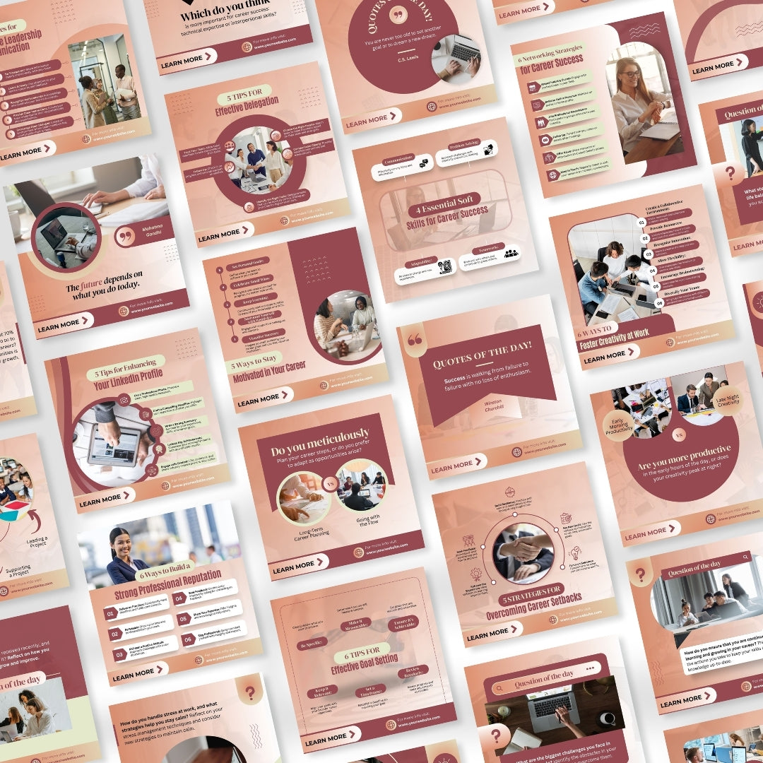 200 Career Coach Canva Templates