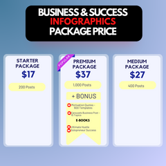 Business & Success Infographics - Social Media Templates