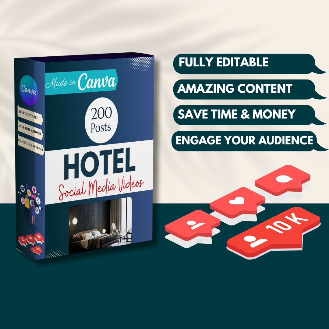 200 Hotel Canva Templates