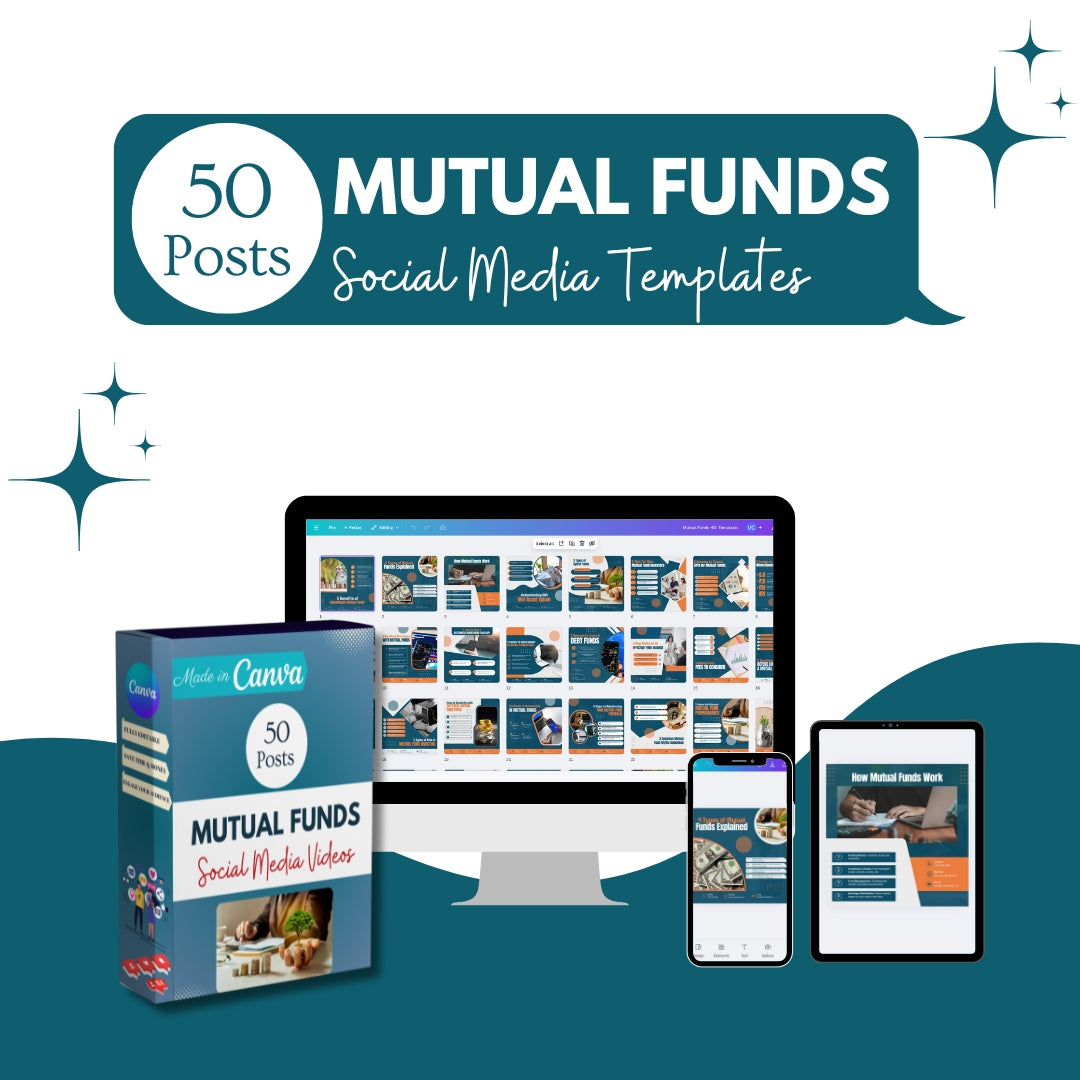 50 Mutual Funds Canva Templates