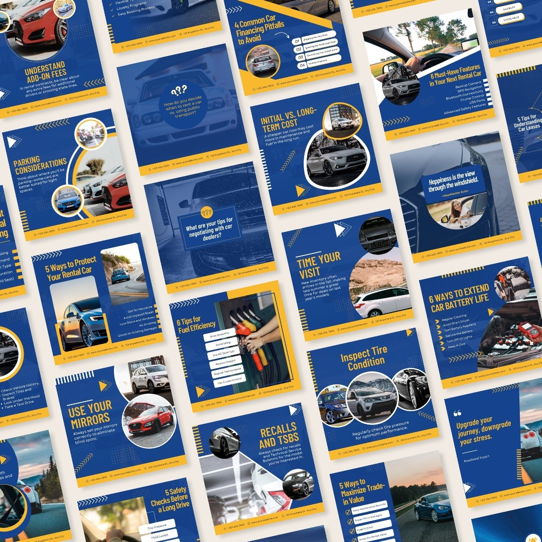 Dealears Posts 500 Car Rentals & Dealers Posts - Social Media Templates – Viralcontent ...