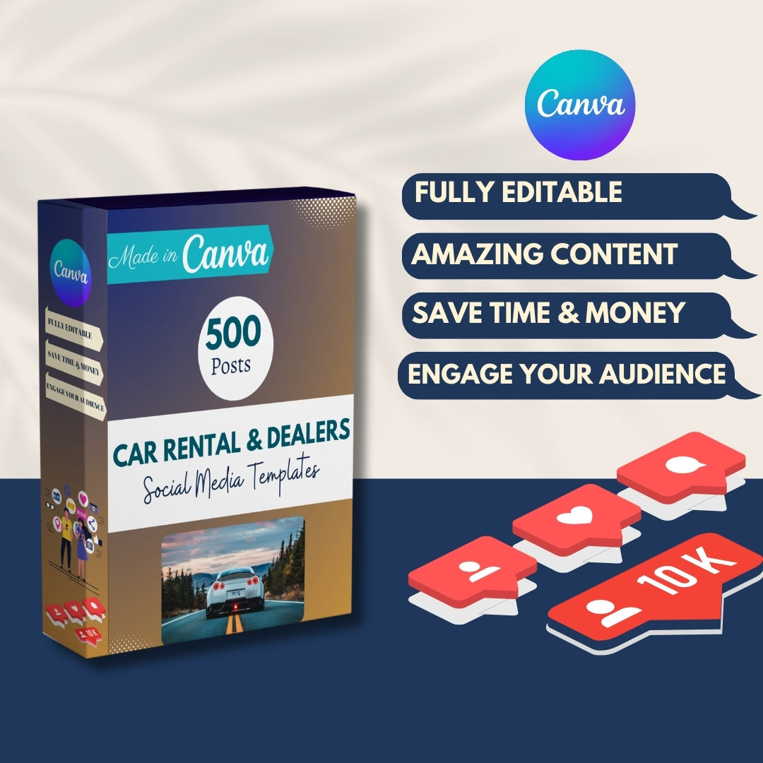 Dealears Posts 500 Car Rentals & Dealers Posts - Social Media Templates – Viralcontent ...