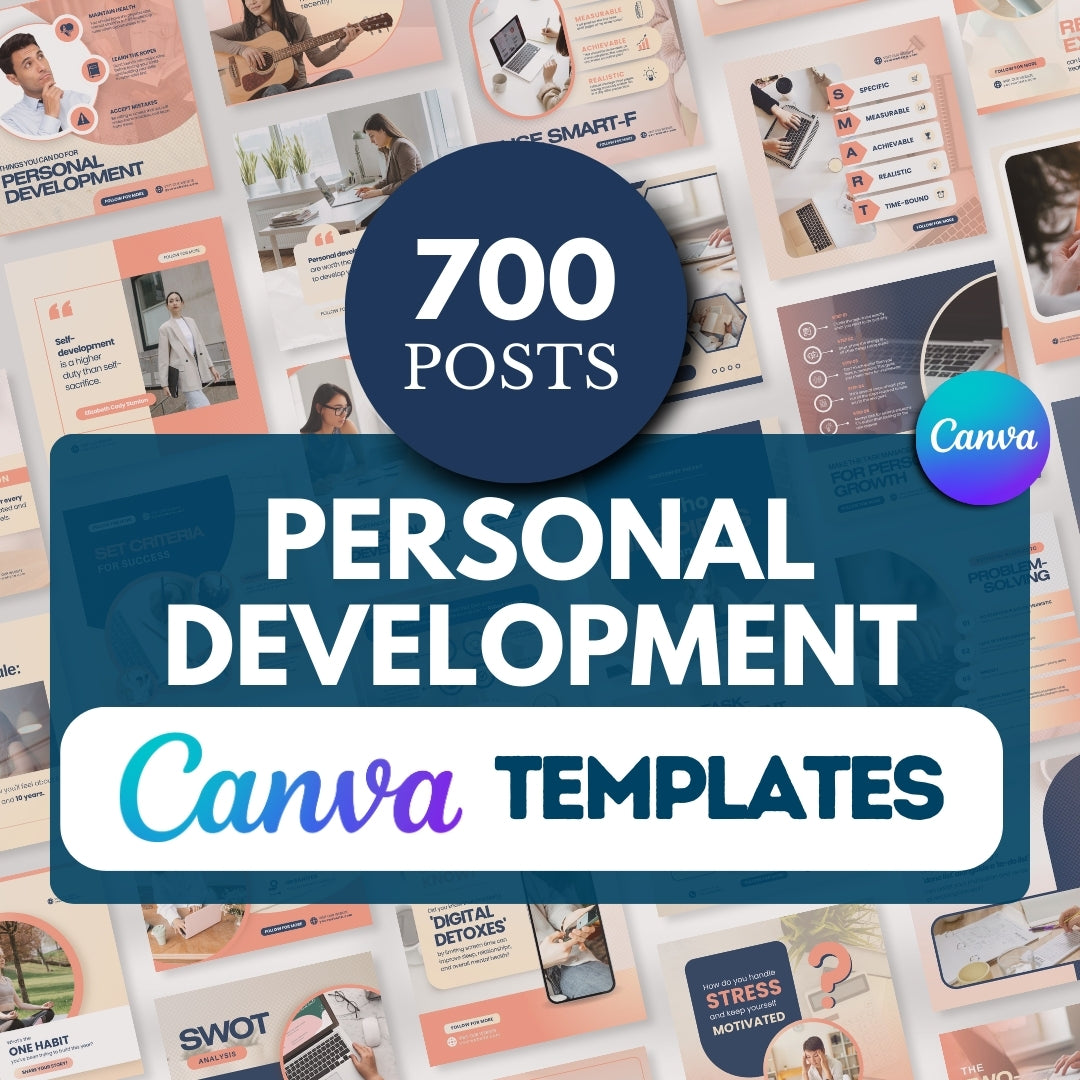 Personal Development Bundle -Social Media Templates – Viralcontent.design