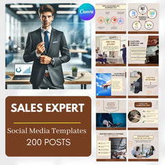 200 Sales Expert Canva Templates