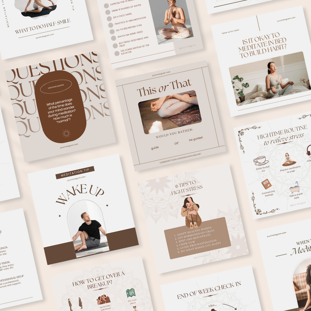 Meditation Bundle - Social Media Templates