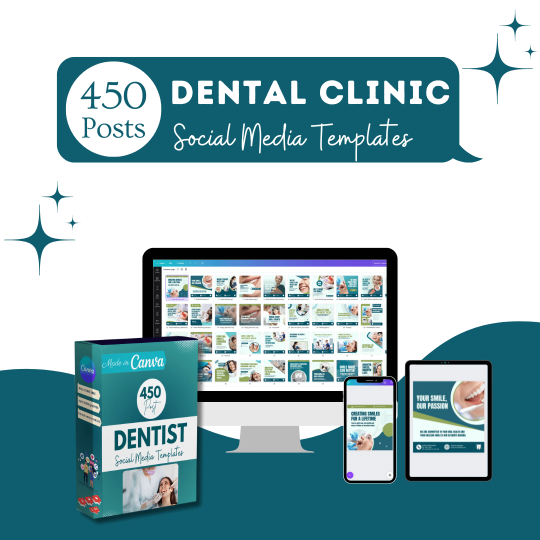 450 Dental Clinic Posts - Social Media Templates