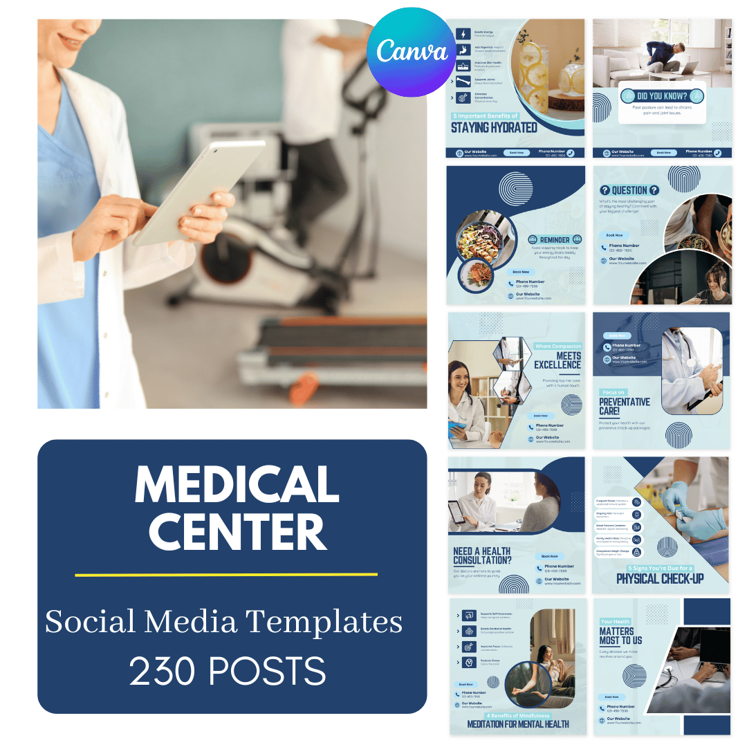 230 Medical Center Canva Templates