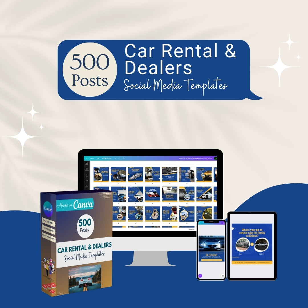 Dealears Posts 500 Car Rentals & Dealers Posts - Social Media Templates – Viralcontent ...
