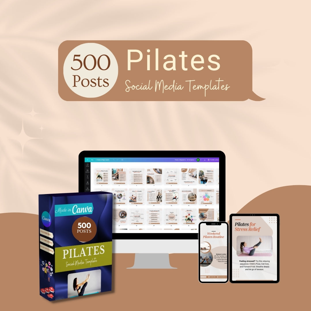 500 Pilates Post - Social Media Templates