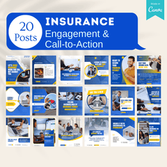 500 Insurance Agent Posts - Social Media Templates – Viralcontent.design