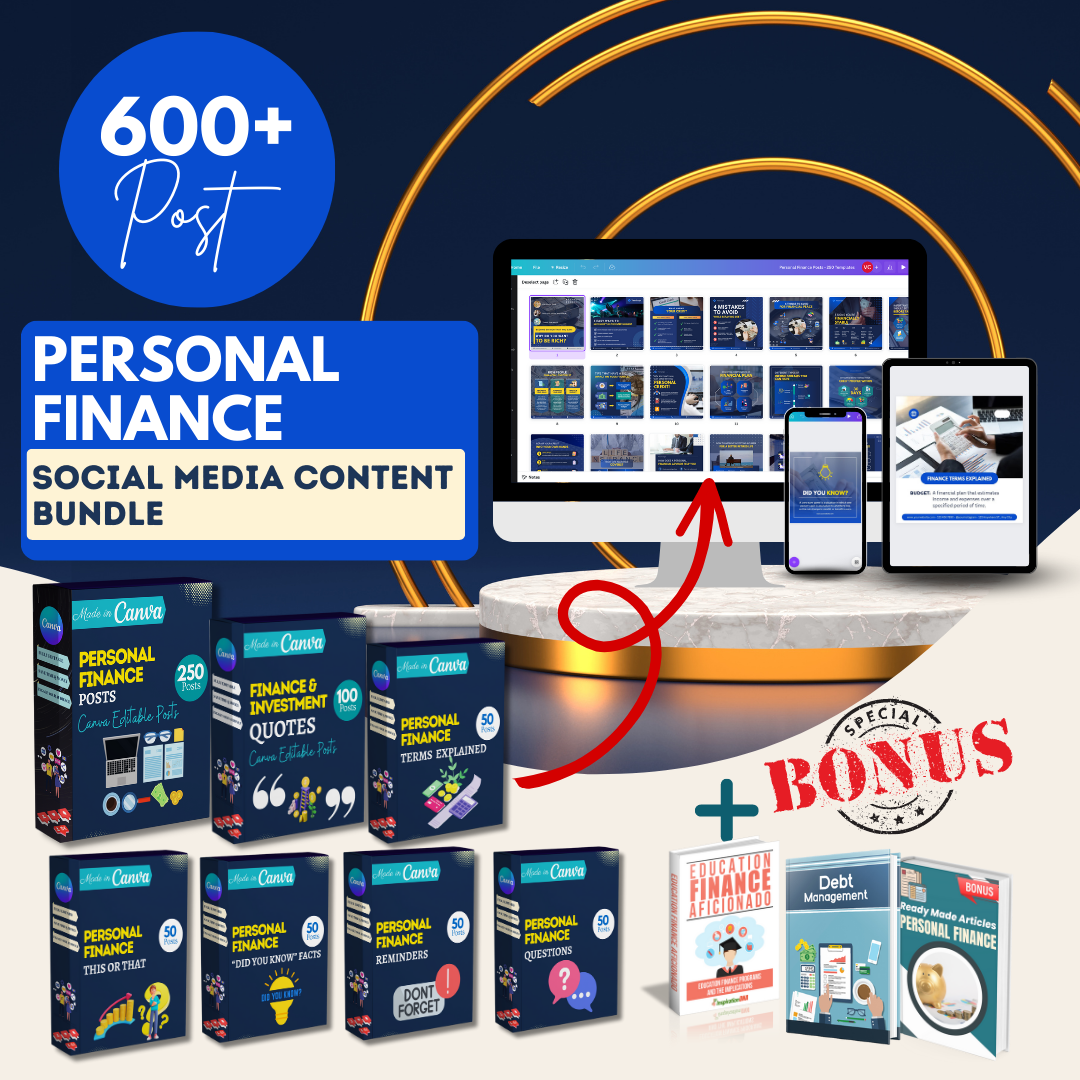 600 Personal Finance - Social Media Templates