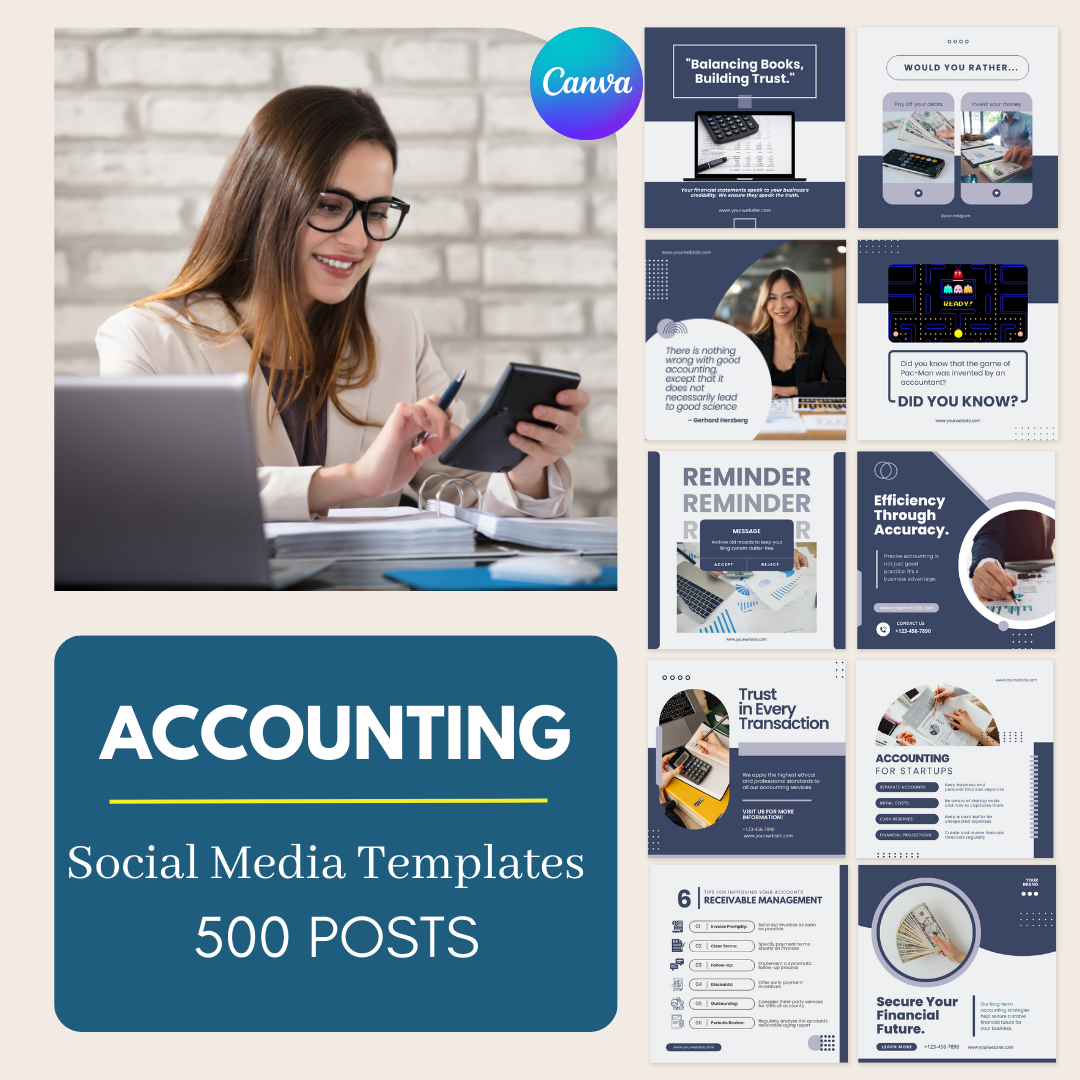 500 Accountant Template - Social Media Templates