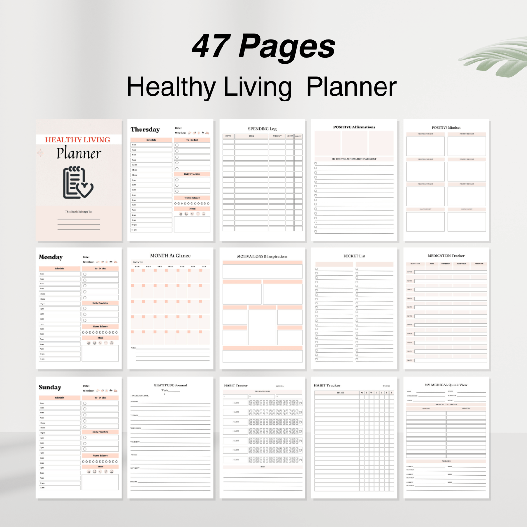 Health & Wellness Bundle: Journals and Planners