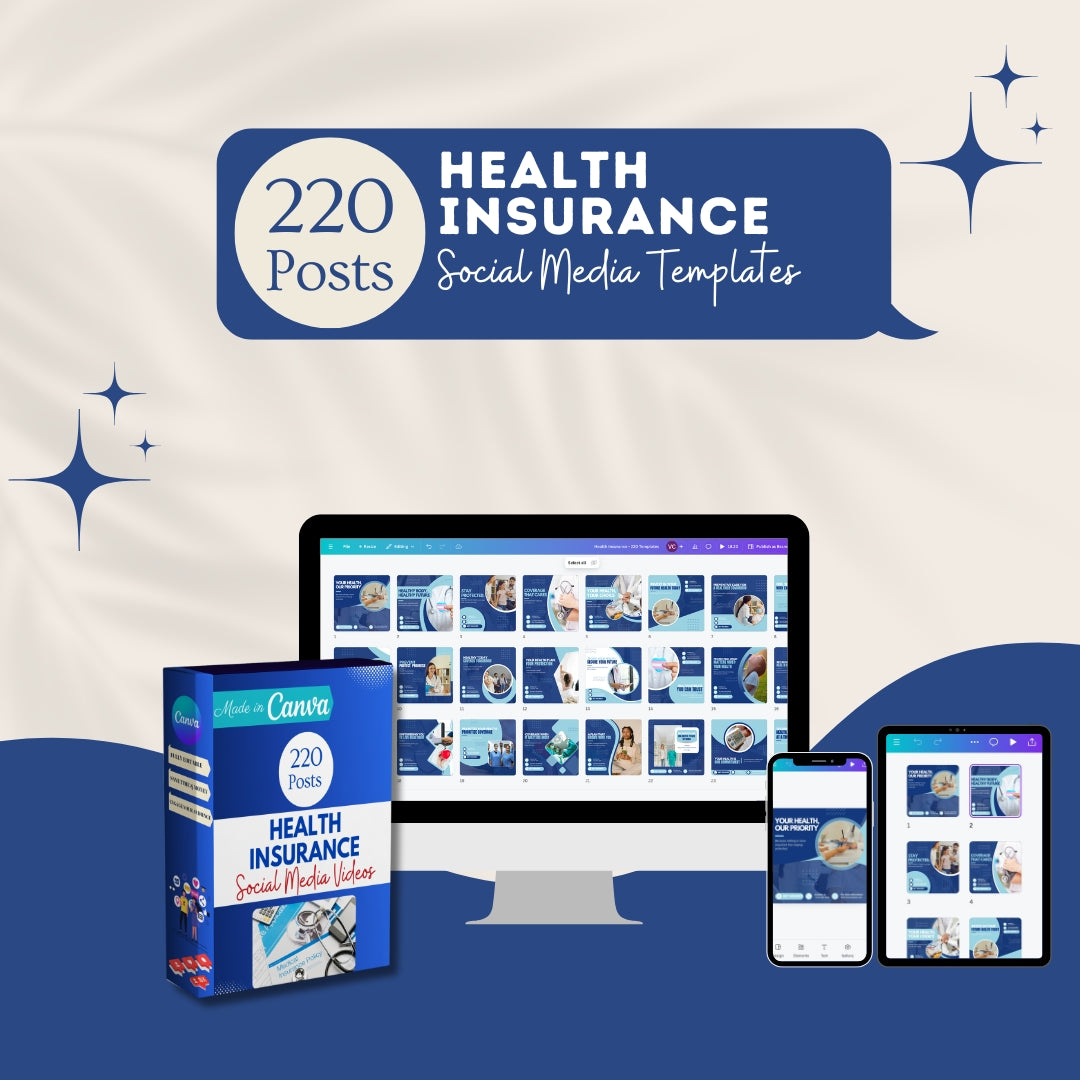 220 Health Insurance Canva Templates