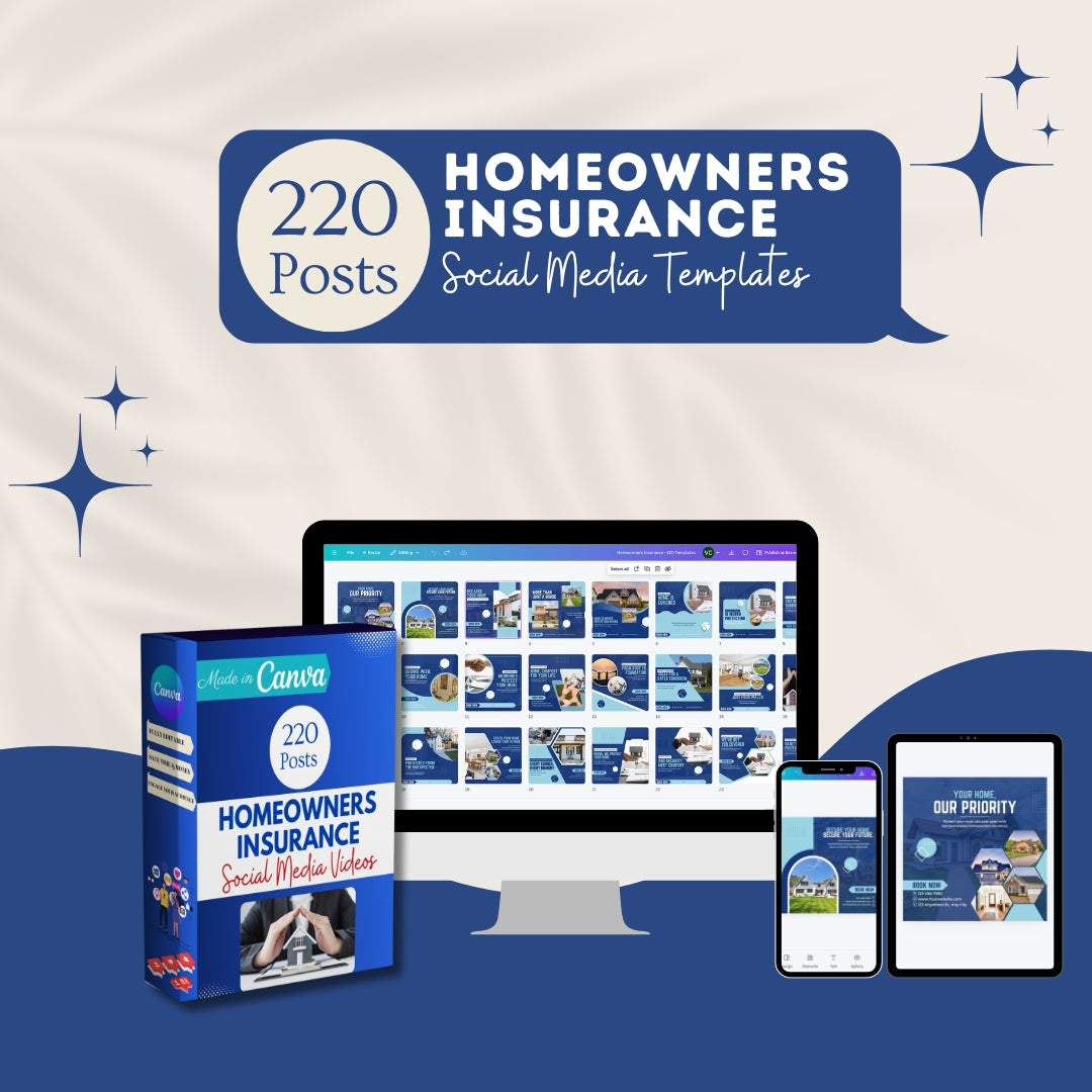 220 Homeowners Insurance Canva Templates