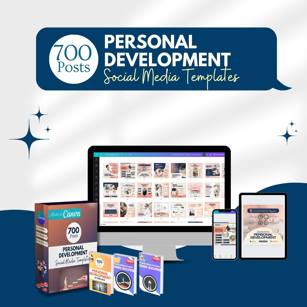 Personal Development Bundle -Social Media Templates