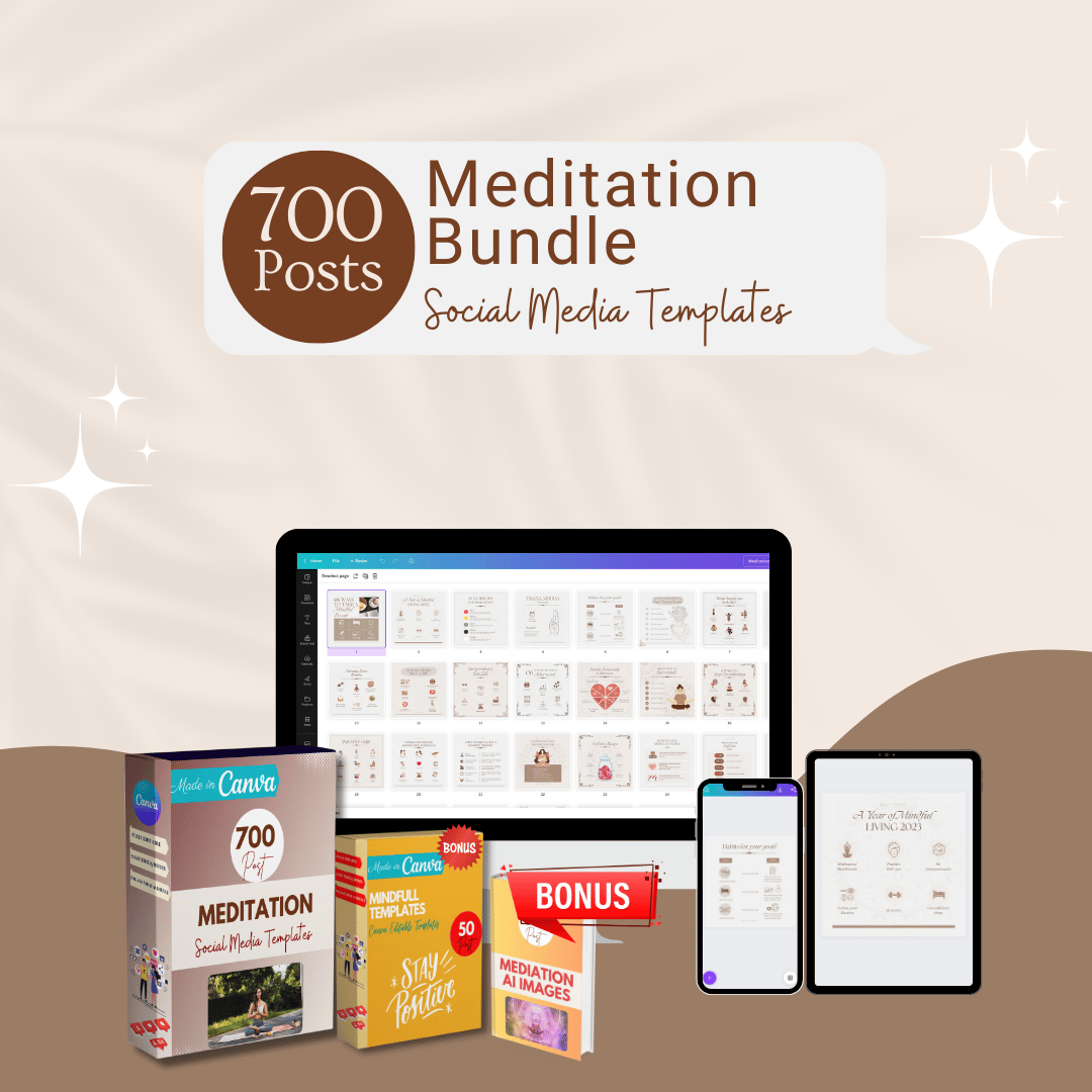 Meditation Bundle - Social Media Templates