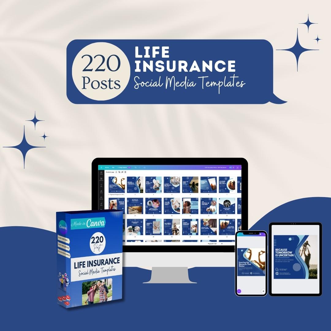 220 Life Insurance Posts - Social Media Templates