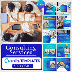 500 Consulting Services Posts - Social Media Templates